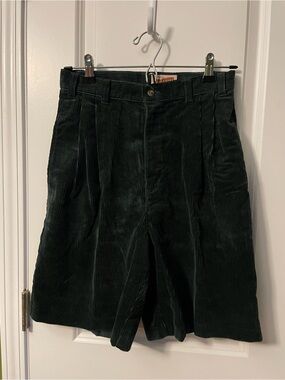 Vintage Red Camel Emerald Green Women’s Corduroy Shorts High Waisted 9